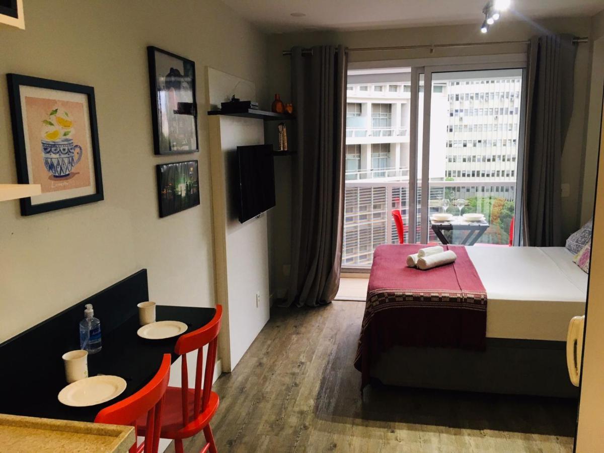 Studio Charmoso Com Terraco E Vista! ساو باولو المظهر الخارجي الصورة